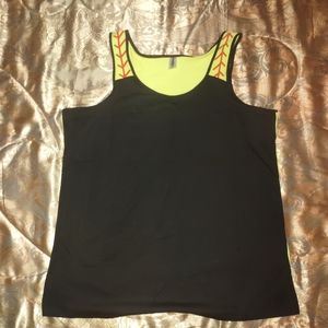 Iitex Green & Black Baseball Tank Top XL NWOT